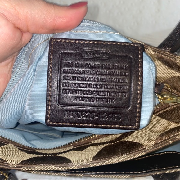 Authentic COACH Brown Purse Shoulder Bag - Picture 7 of 10